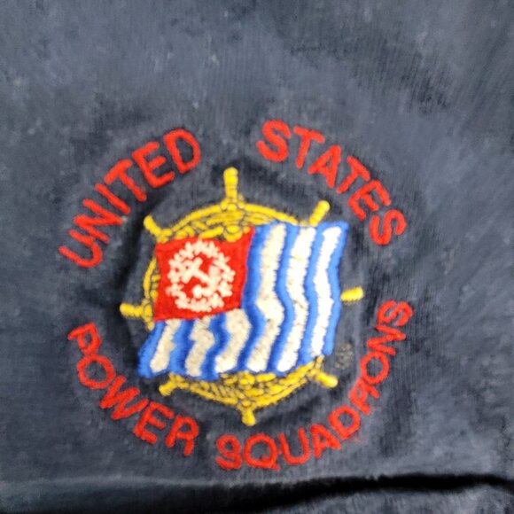 Vintage United States Power Squadrons Pocket T-Shirt Mens M Blue Cotton Gildan - Picture 2 of 6